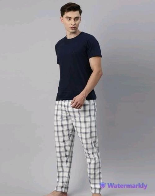 Pre John Mens T-shirt And Lounge Pent Set | Cotton