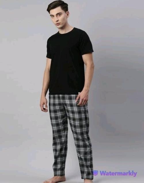 Pre John Mens T-shirt And Lounge Pent Set | Cotton