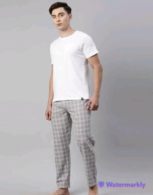 Pre John Mens T-shirt And Lounge Pent Set | Cotton