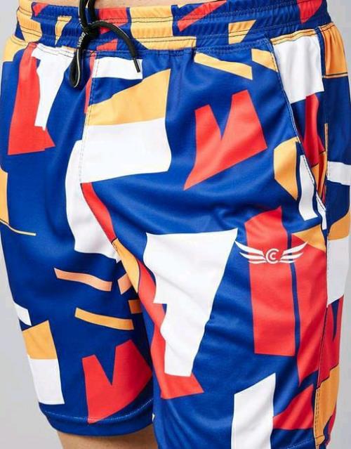Chrome & Coral Mens Abstract Regular White Tracksuits (Pack of 2).
