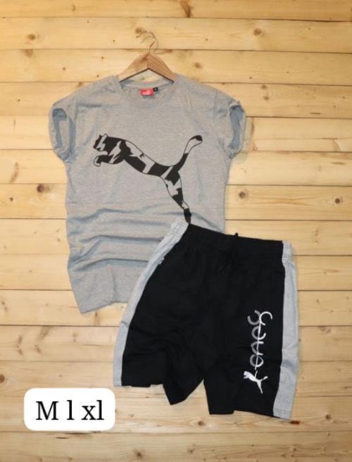 MENS ROUND NECK TSHIRT AND SHORTS COMBO SET ( AVAILABLE SIZE AS PER IMAGE )