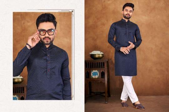  J-card silk with weawing sequence kurta with payjama