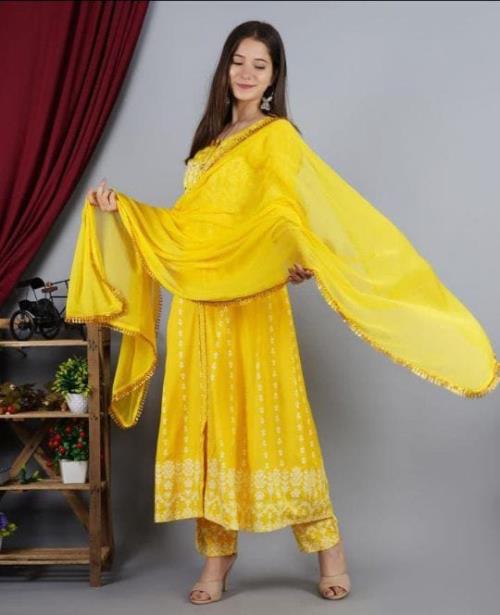 RAYON PRINTED 3PC SET.