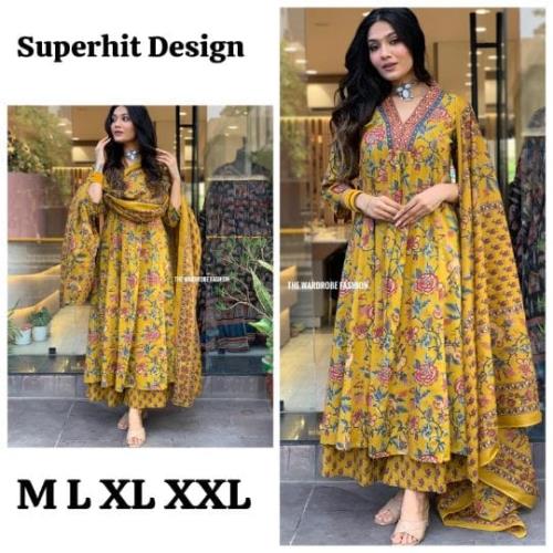 Premium Heavy Cotton Full Print Dress