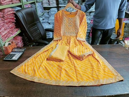Introducing our all new printed suit set with embroidery neckline on pure Reyon fabric .