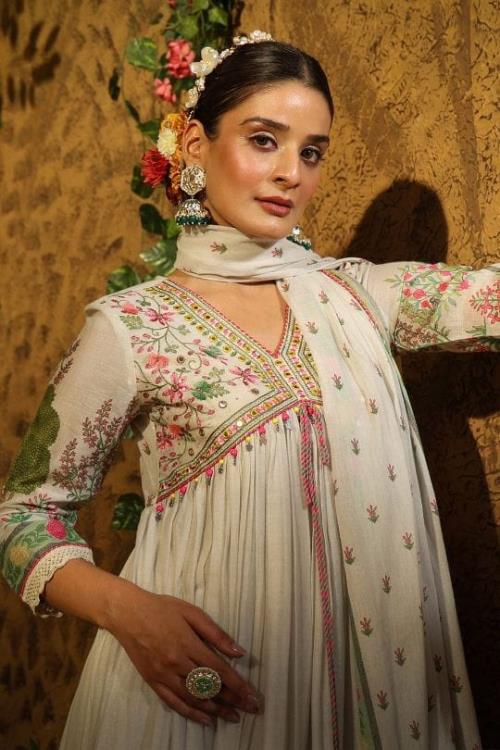  MUSLIN ALIA CUT SUIT SET