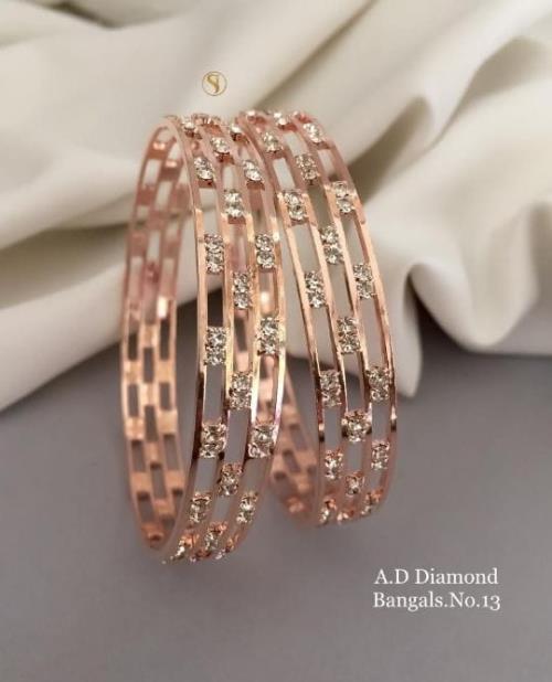 American Diamond Bangle Set