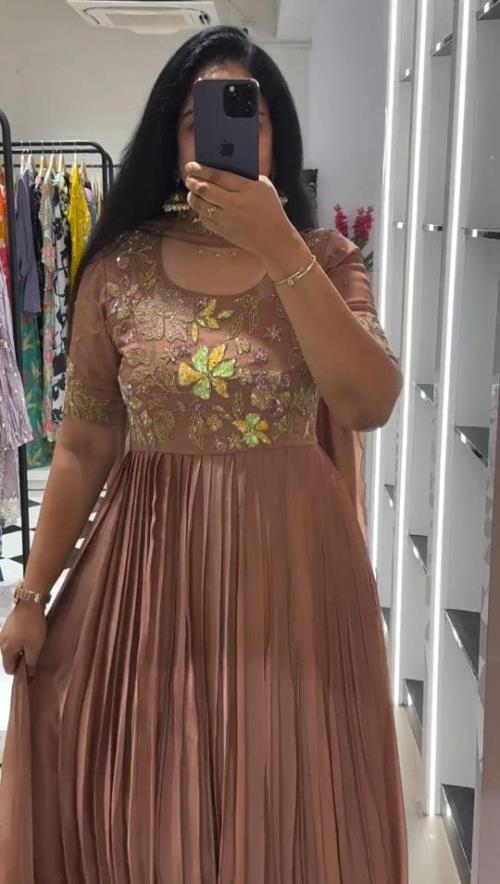Sparkling Georgette Anarkali Gown.