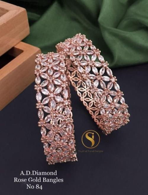 American Diamond Bangles Set