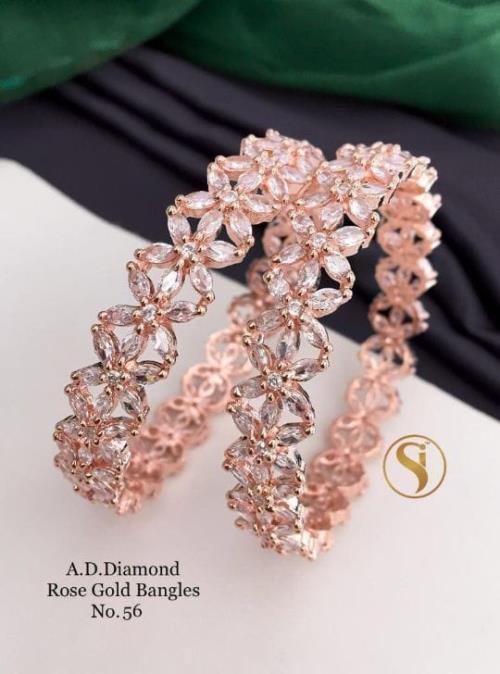 American Diamond Bangles Set