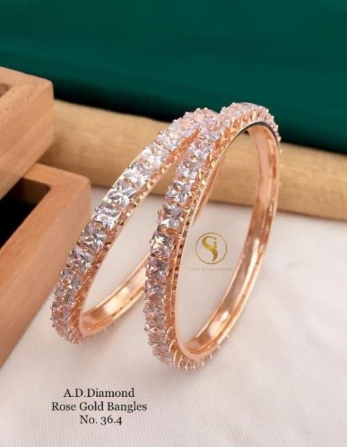  American Diamond Bangle Set