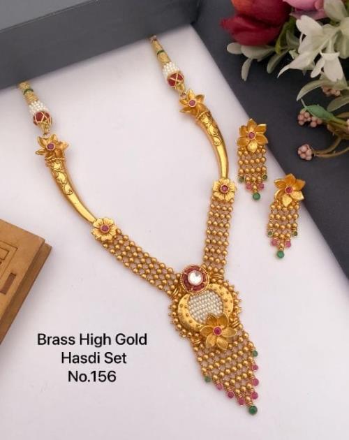 Brass High Gold Hasdi Set.