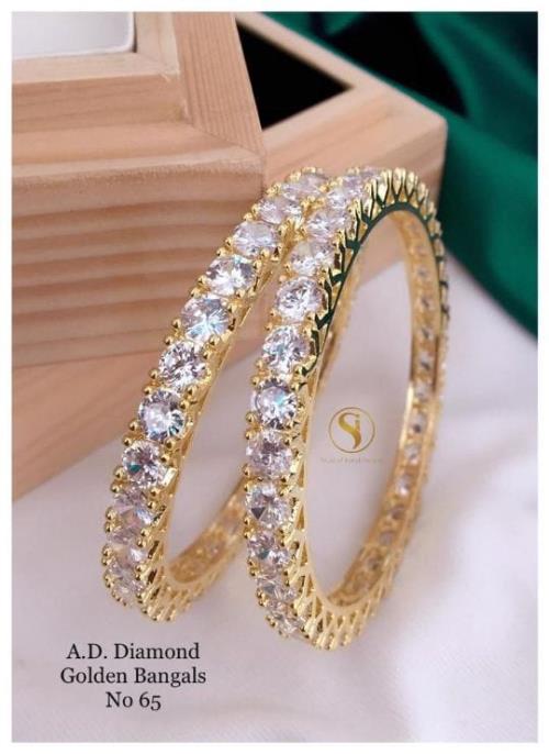  American Diamond Bangle Set