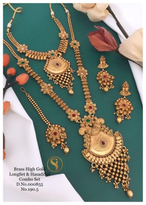 Brass High Gold Long Set And Hasadi Set