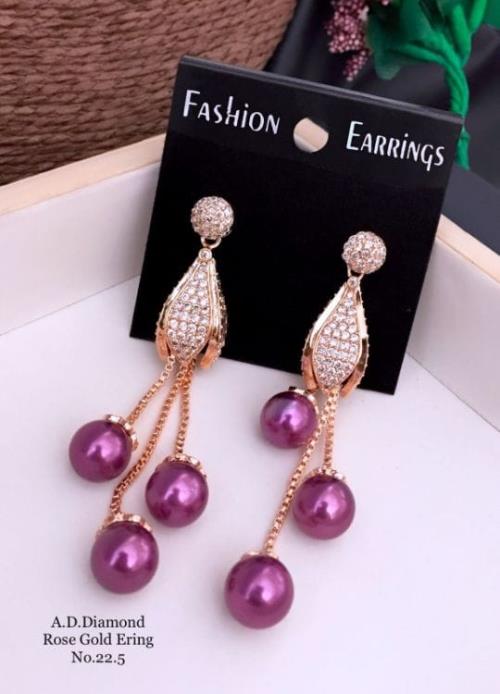 American Diamond Earring Set