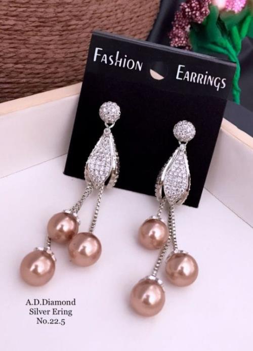 American Diamond Earring Set