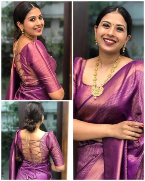 Luxurious Lichi Silk Saree