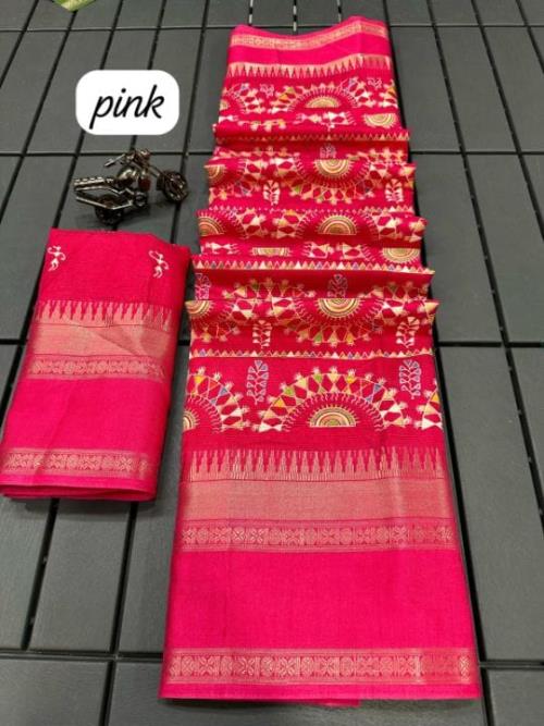 Dreamy Kalamkari Print Saree