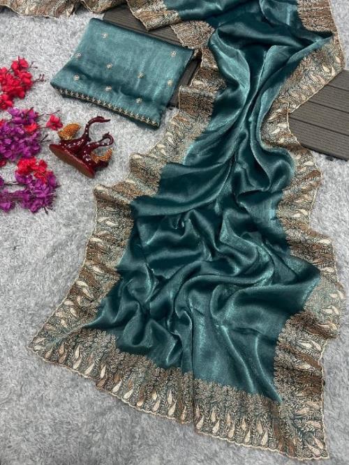 Exquisite Barberry Silk Saree.