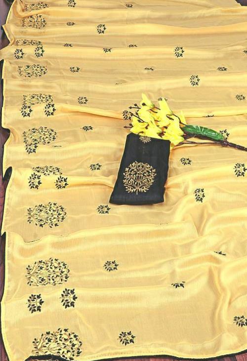 Premium Satin Chiffon Sarees.