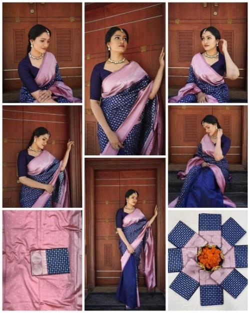  SOFT LICHI SILK SAREE   .