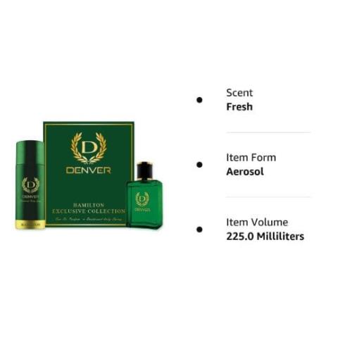 DENVER HAMILTON GIFT SET I PERFUME 60ML + DEO 165ML COMBO SETDENVER HAMILTON GIFT SET I PERFUME 60ML