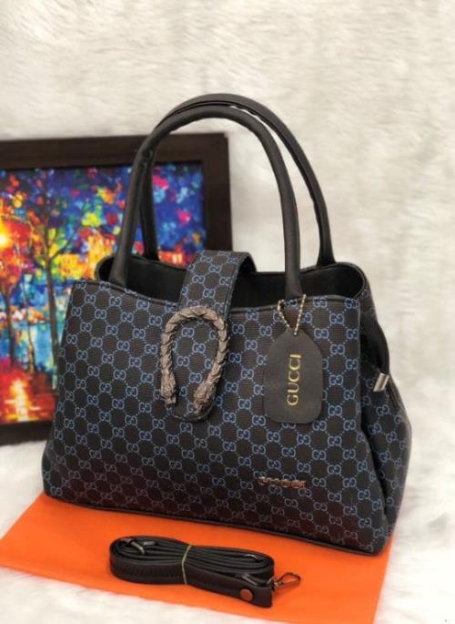 New Gucci GG Magnetic Flap Lock Handbag.