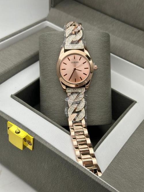 GUESS Swiss Made Womens Diamond Studded Watch.