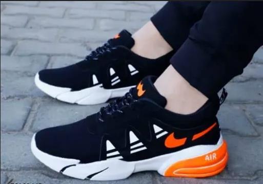 Inspired Men Black Sports Shoes - Sneakers
