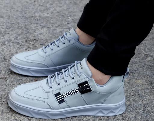 Inspired Trendy Mens Grey Casual Shoes