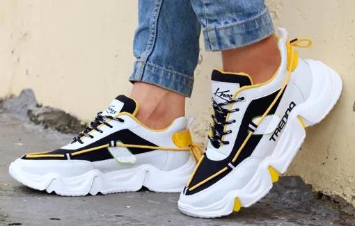 Inspired Men Yellow Sports Shoes - Running Shoes