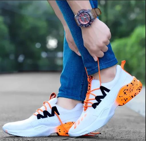 Inspired Men Orange Sports Shoes - Training Shoes