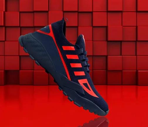 Inspired Men Navy Blue Sports Shoes - Slip-on Sneakers