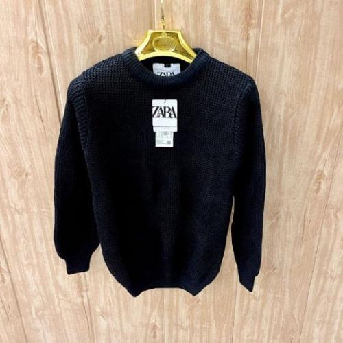  Inspired Zara Mens Designer Zig Zag Knit Cotton Pullovers