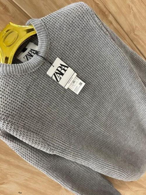  Inspired Zara Mens Designer Zig Zag Knit Cotton Pullovers