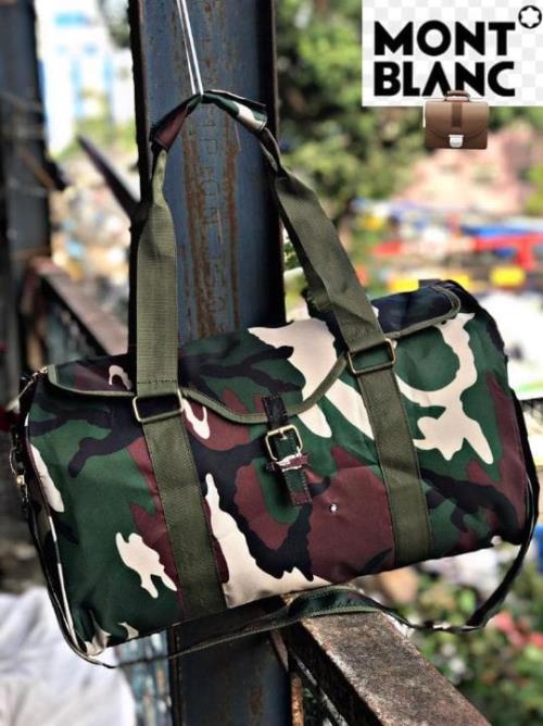 MONT BLANC????  WITH BRAND NEW MILITARY @JEANS MATERIAL 100%washable  DUFFLE  BAG