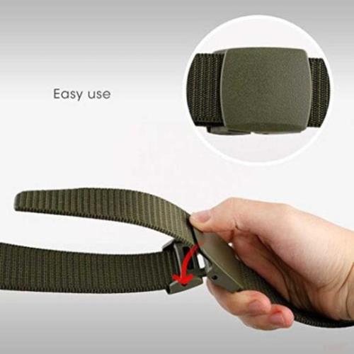 Men Green Nylon Belt