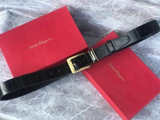 Belts with brand box