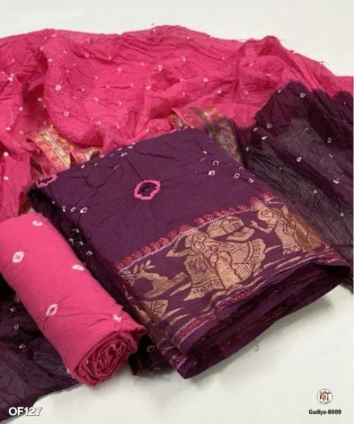 Pure Cotton Bandhni Dress Material