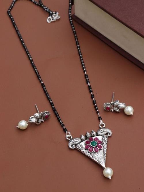 Silver Mangalsutra.