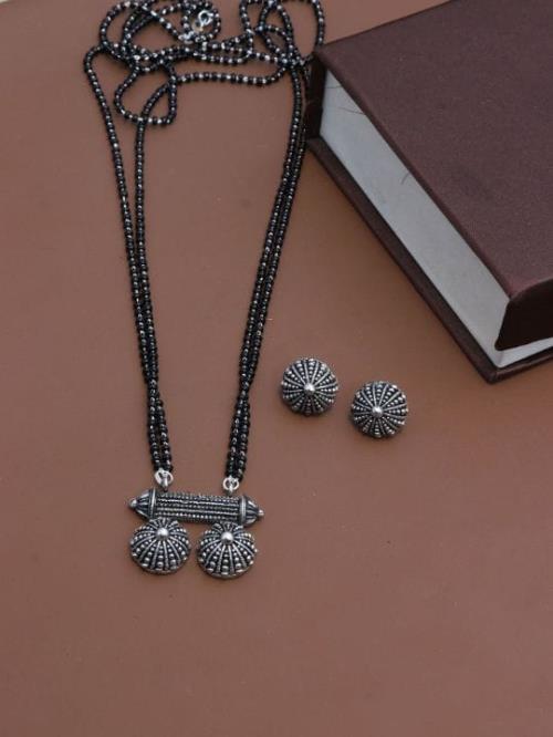  Oxidised Silver Mangalsutra.