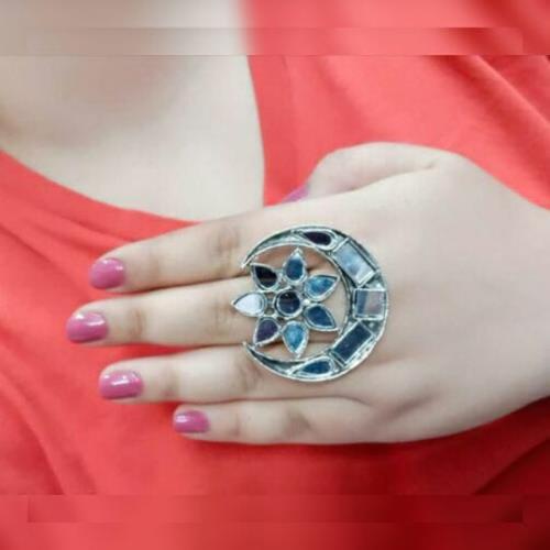  Silver Designer Ring  .