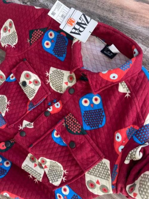 Inspired ZARA COTORIZED PRINT SHIRT | PARTY WEAR 2023.Red&Blue