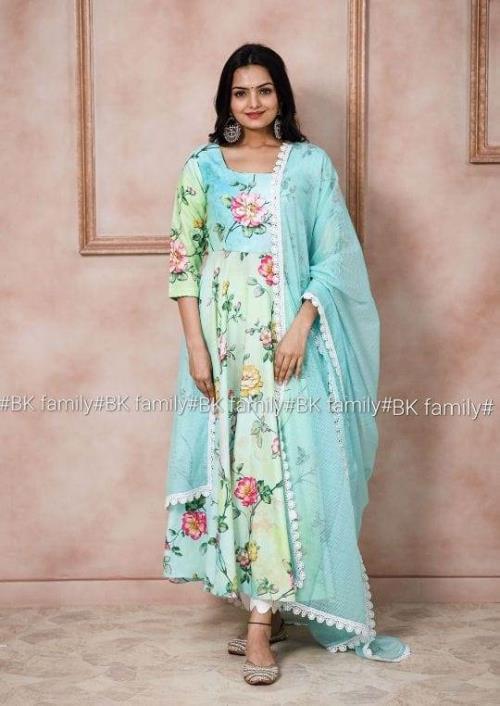 Gorgeous cotton Anarkali Suit Set
