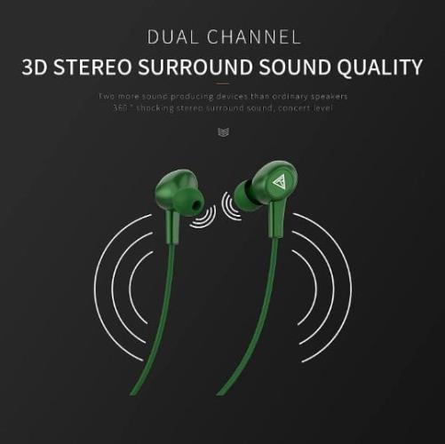 TECHFIRE Fire AK-47 Neckband hi-bass Wireless Bluetooth Headphone Bluetooth Headset (Army Green).