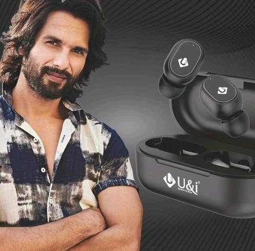  U&i My Dots True Wireless Earbuds with 20 Hours Battery Backup and Mic Bluetooth Headset  (Black, T