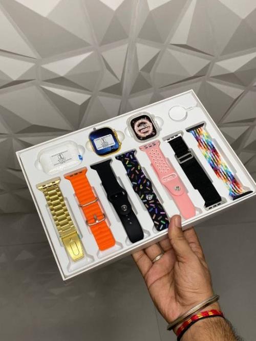  WHITE i20 ULTRA COMBO SMART WATCH 10 IN 1  DUBAI FAME  