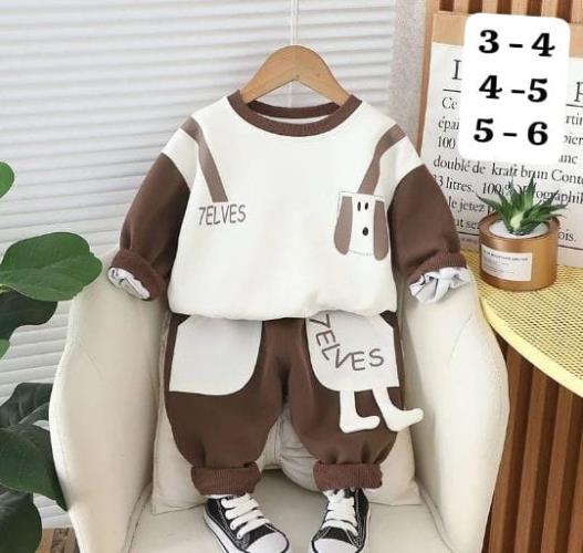  Cute Long Sleeves T-Shirt with Comfy Pants Set .