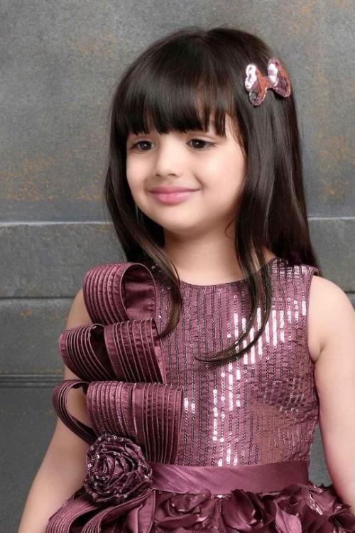 Princess Beautiful Sequin Party Wear Gown with Flower Embellishment & Ruffle .