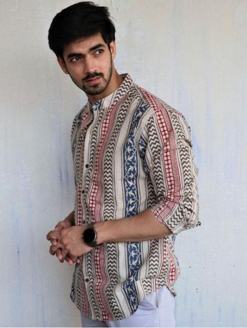 Inspired MENS JAIPURI PRINTED SHIRT